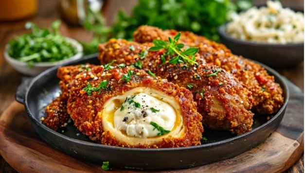 Куриная отбивная с начинкой: уникальная интерпретация классического блюда