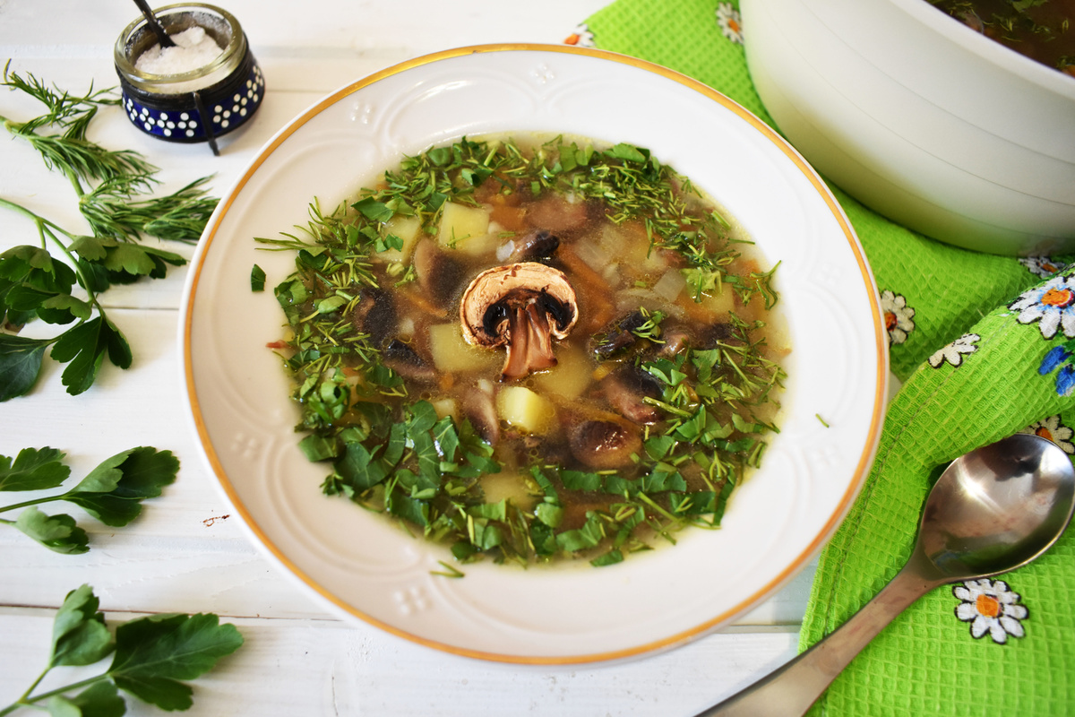 Нежный грибной суп с гречкой: вкус и польза в каждой ложке