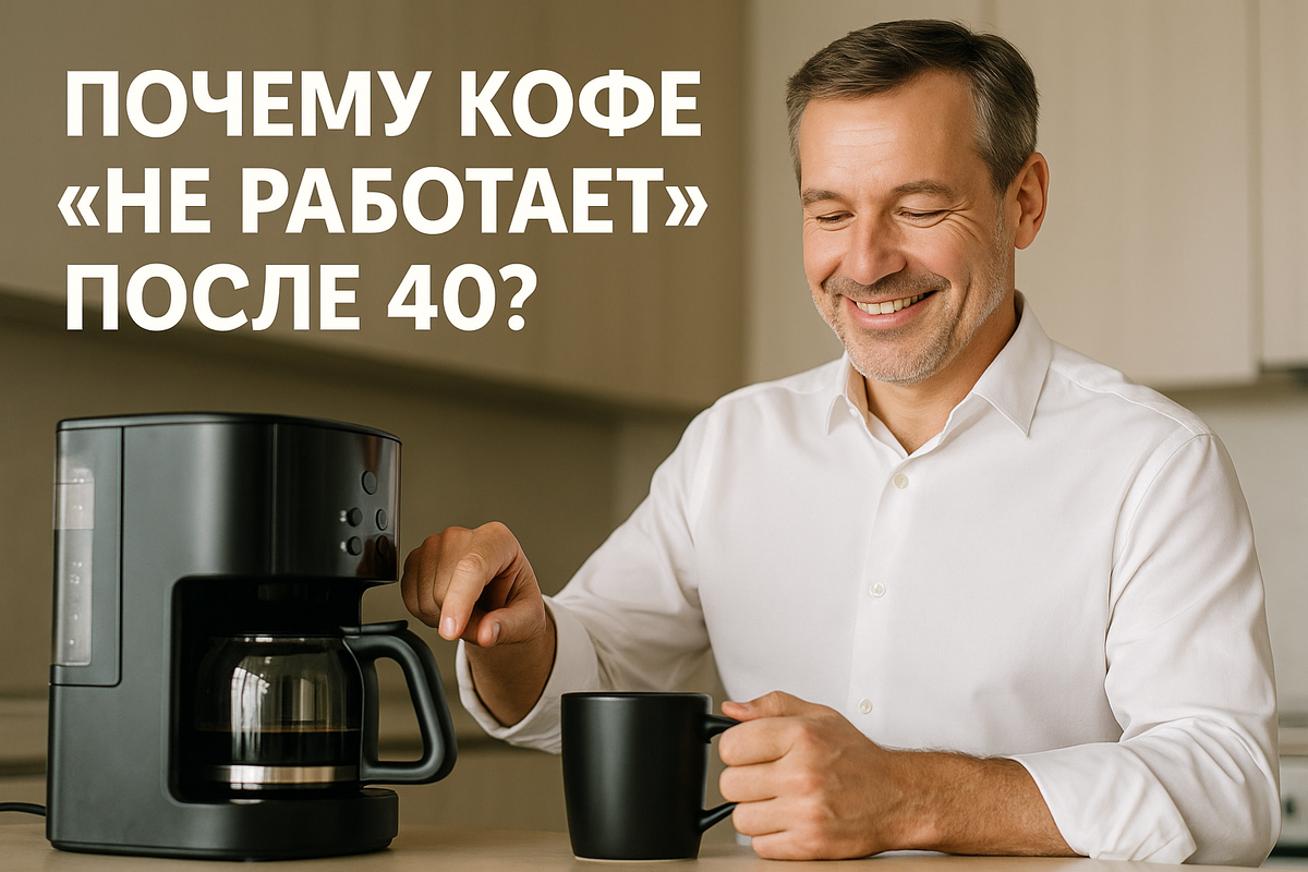 Кофе после 40: почему он больше не работает как раньше?