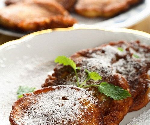 Тыквенные блинчики с ароматным соусом