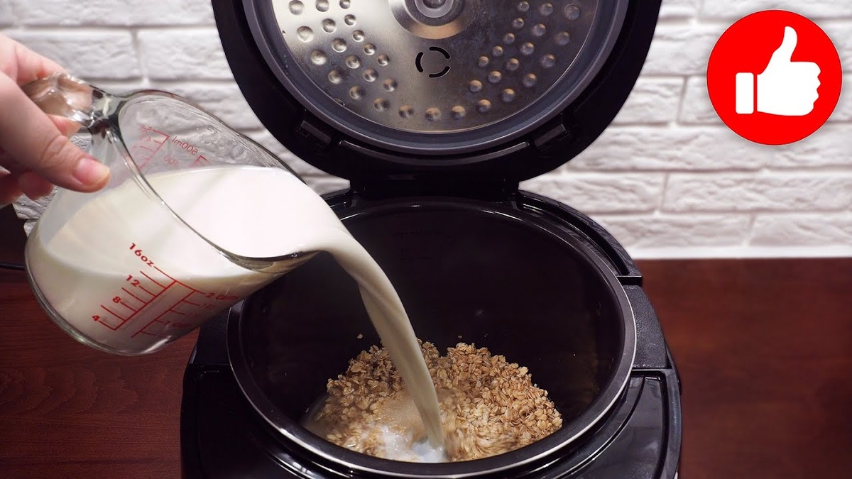 Как легко приготовить молочную овсяную кашу в мультиварке
