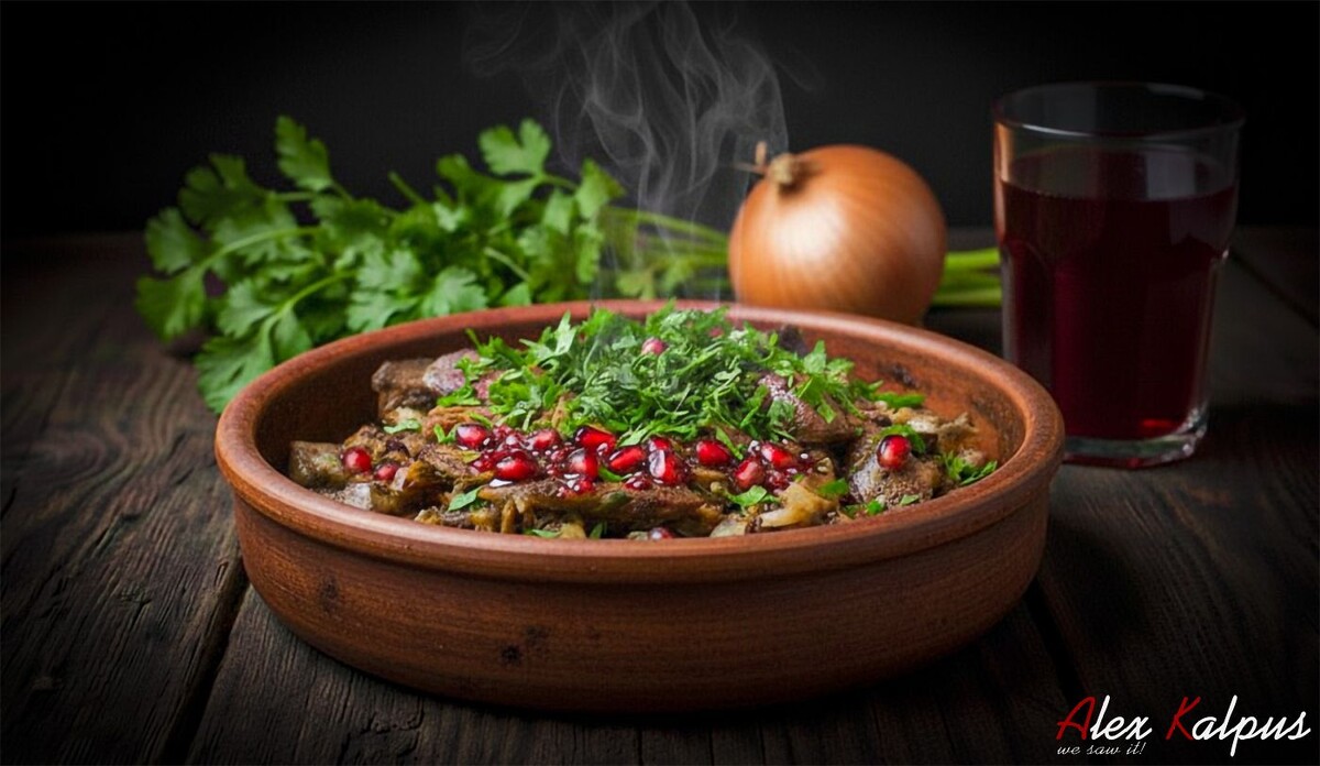 Куриная печень по-мегрельски: огненные аккорды остроты и вкуса