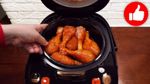 Вкусный и полезный обед: курица на пару с ячневой кашей в мультиварке