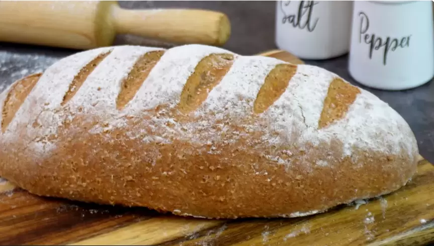 попробуйте уникальный домашний гречневый хлеб с хрустящей корочкой