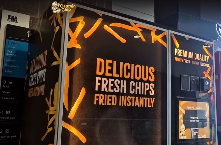 В Уэльсе появился уникальный автомат для любителей картошки фри
