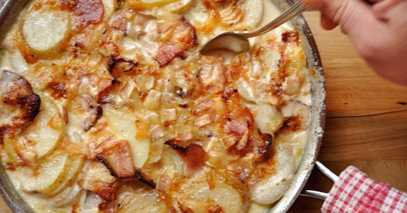 Картофель а-ля карбонара