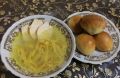 Ароматный куриный суп с домашней лапшой и закусочные пирожки с картофелем